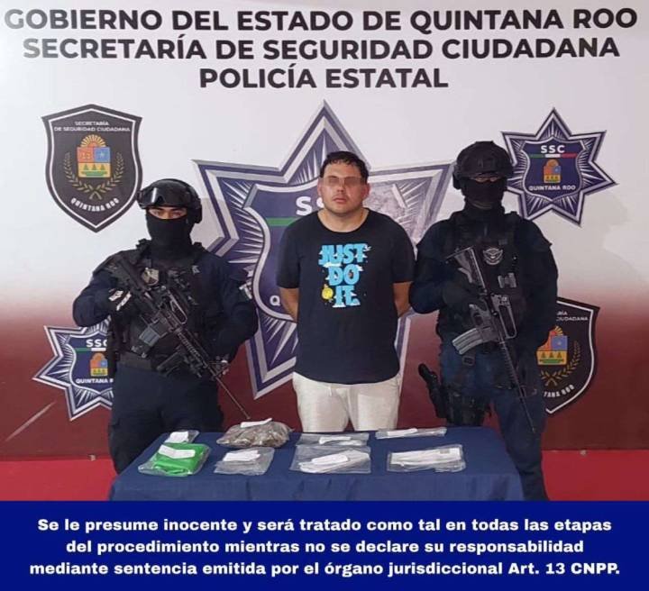Detienen a Ciudadano Venezolano con Drogas en Cancún