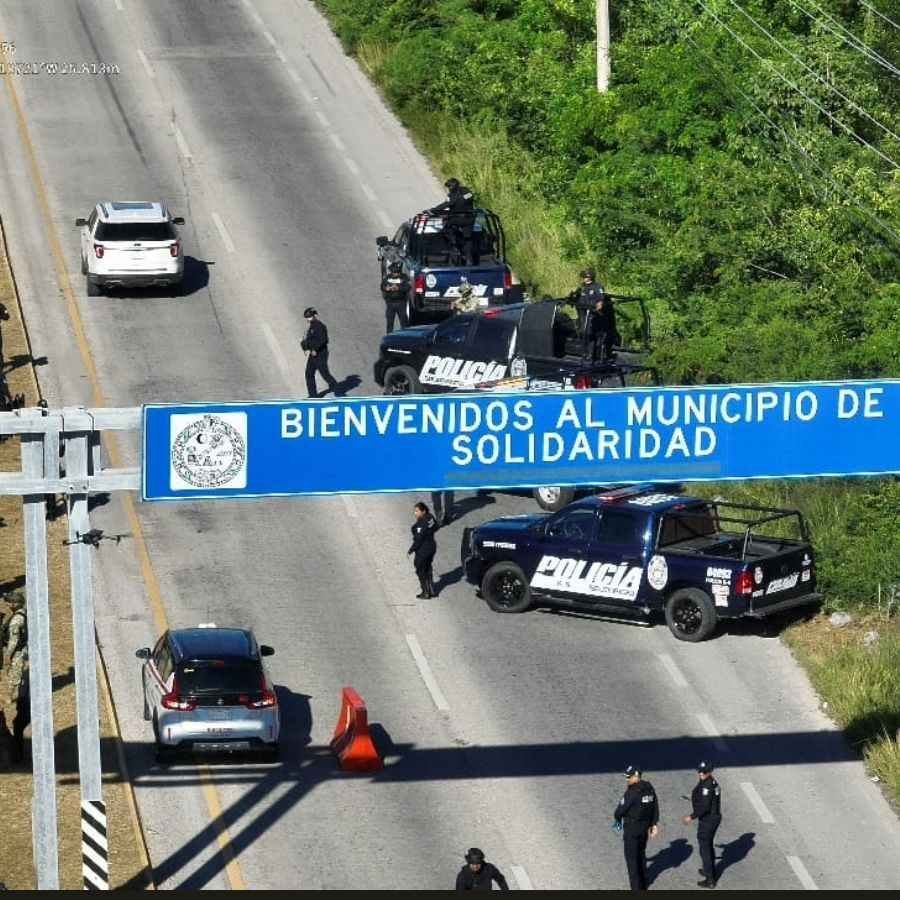 Fuerzas policiales y militares implementan “Operativo Blindaje Riviera Maya”