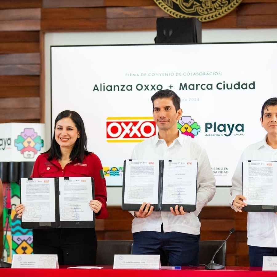 Gobierno de Solidaridad y tiendas Oxxo suman esfuerzos para promocionar la marca Ciudad Playa del Carmen